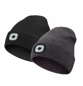 Outdoor Riding Lighting Headlights Cap Multi-color Optional Night Running LED Light Emitting Knitted Hat - Image 2