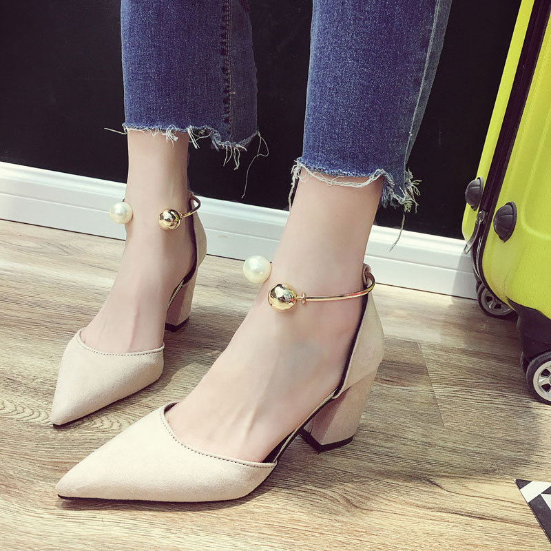High Heeled Shoes Female New Ins Xianwang Red Pointed Wedding Shoes - Image 2