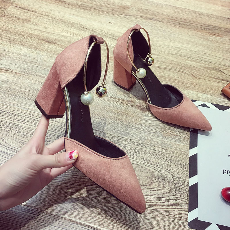High Heeled Shoes Female New Ins Xianwang Red Pointed Wedding Shoes - Image 5