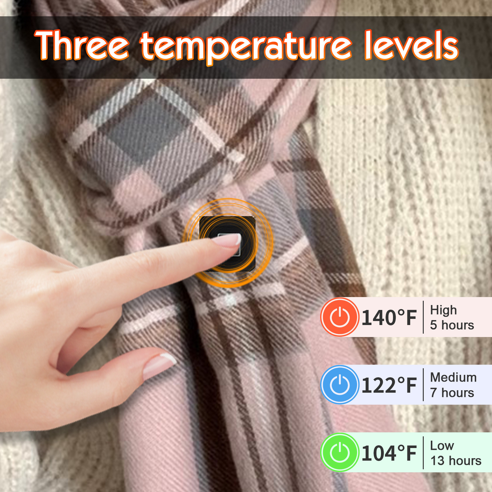 Cold Protection In Winter Warm Electric Heating Scarf Bib Shawl - Image 4