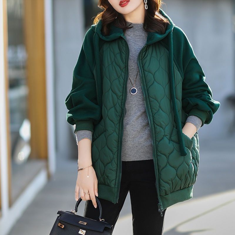 Hooded Fleece Cotton-padded Jacket Thick Coat Cotton-padded Jacket Loose Fashion Women's Wear - Image 4