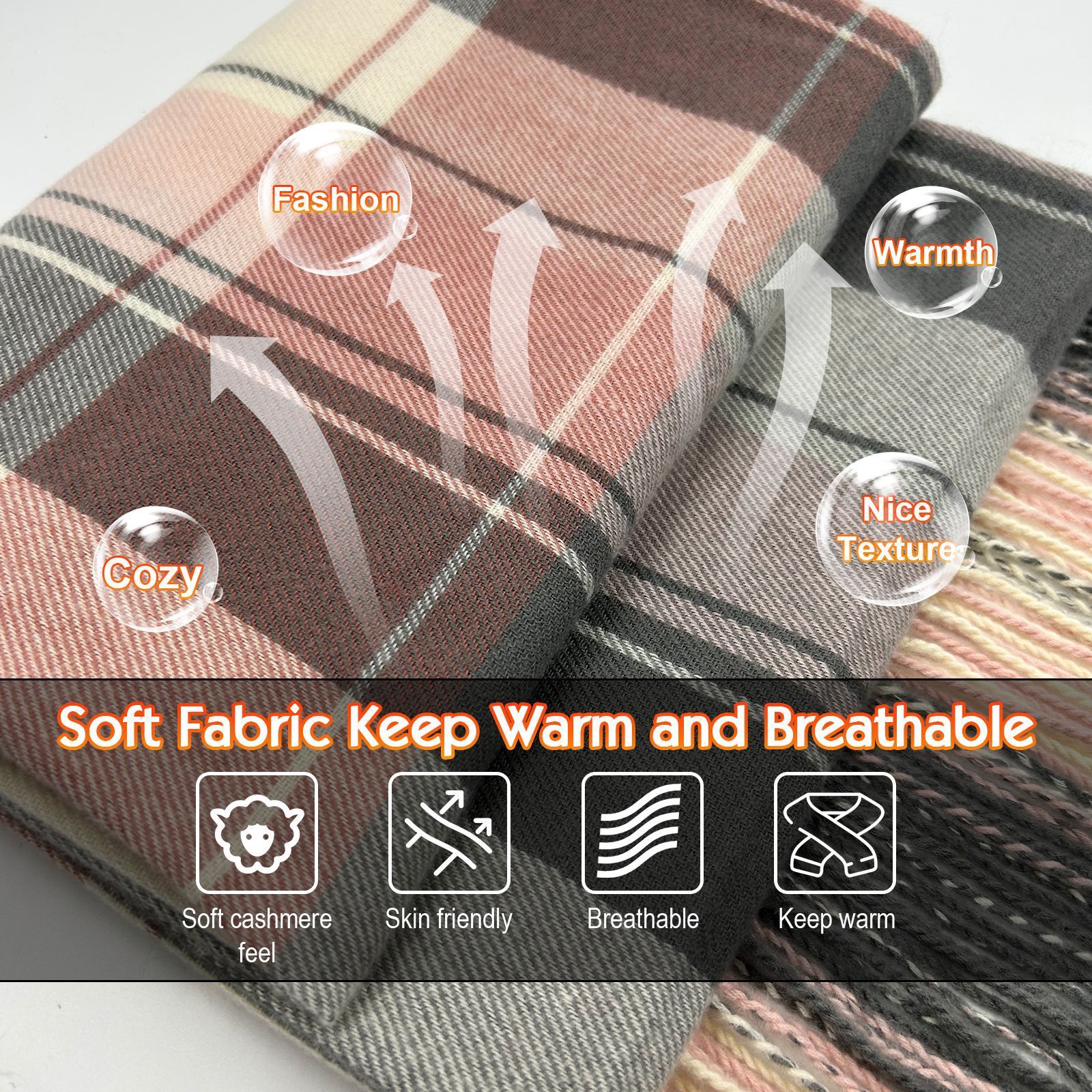 Cold Protection In Winter Warm Electric Heating Scarf Bib Shawl - Image 2