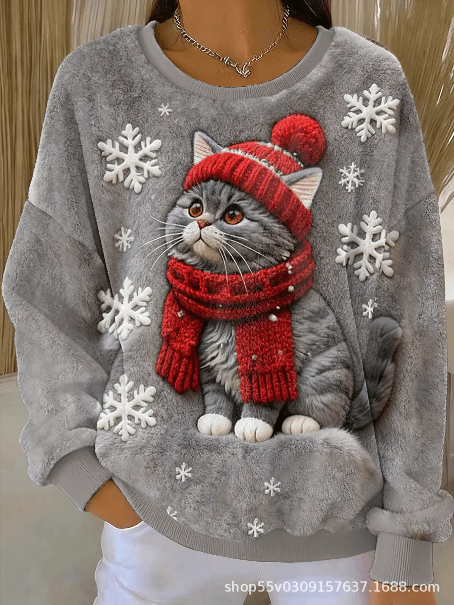 3D Digital Print Atmosphere-Boosting Flannel Hoodie - Image 2