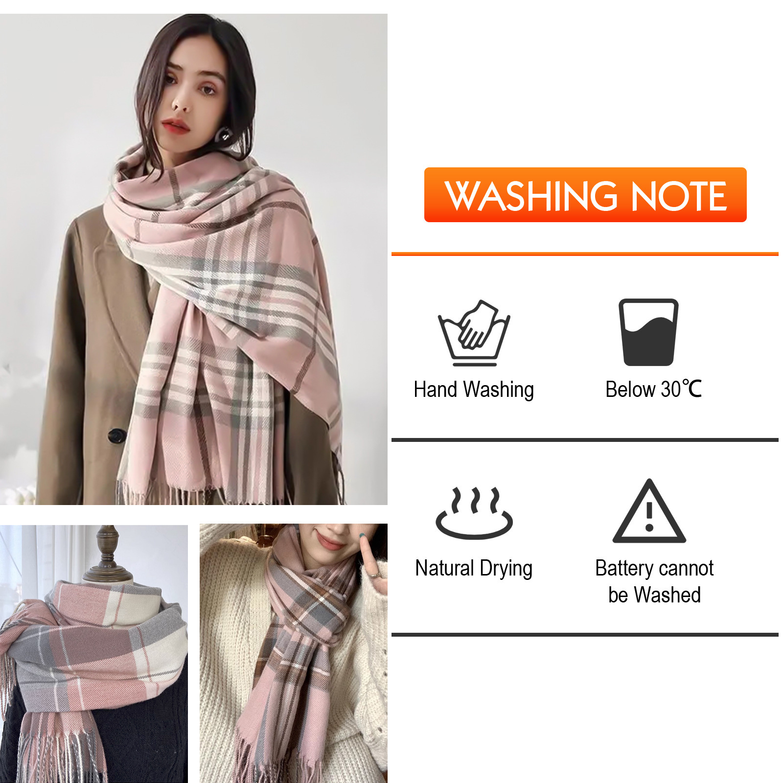 Cold Protection In Winter Warm Electric Heating Scarf Bib Shawl - Image 5