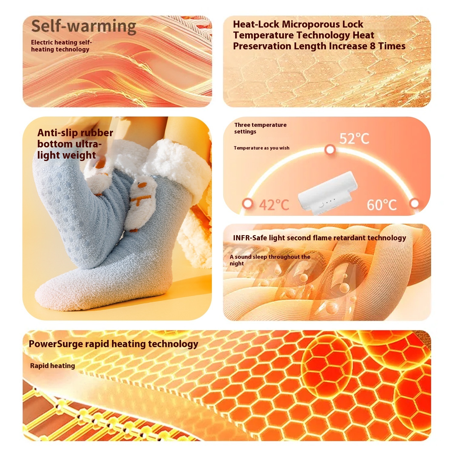 Winter Warm Feet Electric Warm-keeping And Cold-proof Socks - Image 10